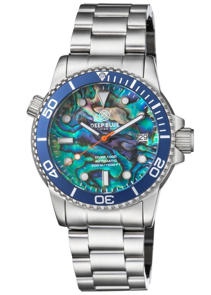 Deep Blue Diver 1000 Blue-Large-Abalone-Steel