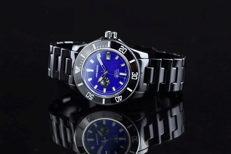 ARAGON Hercules Ceramic 8217 Blue 44mm