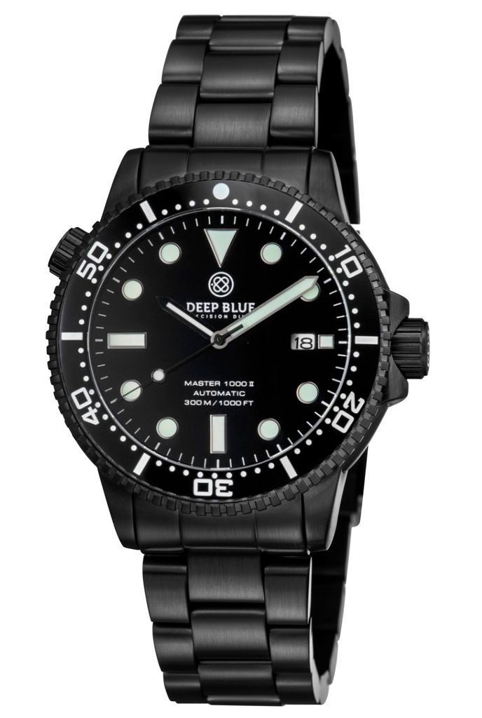 Deep Blue Master 1000 II Black-Black PVD Steel