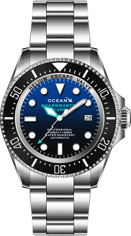 OceanX Sharkmaster 1000 Blue-Black Gradient II Automatic