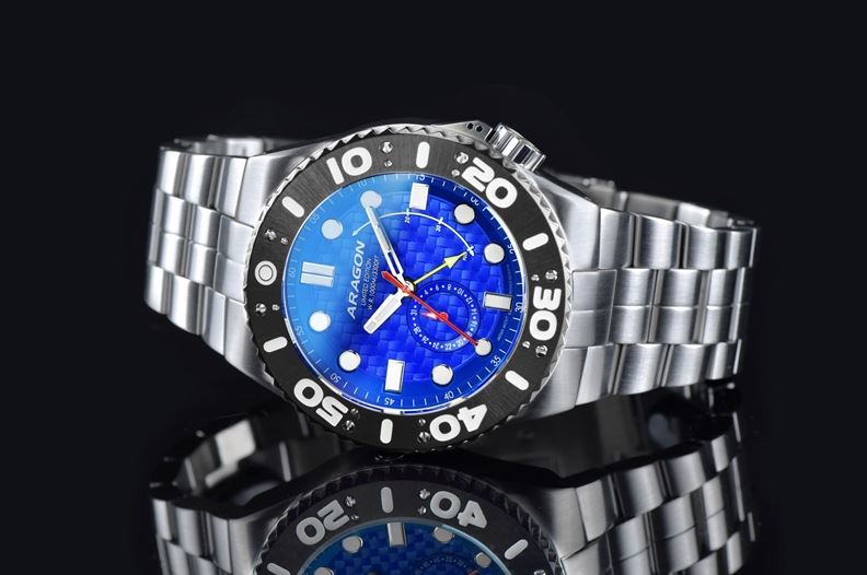 ARAGON Enforcer Power Reserve Blue 50mm Auto Limited Edition