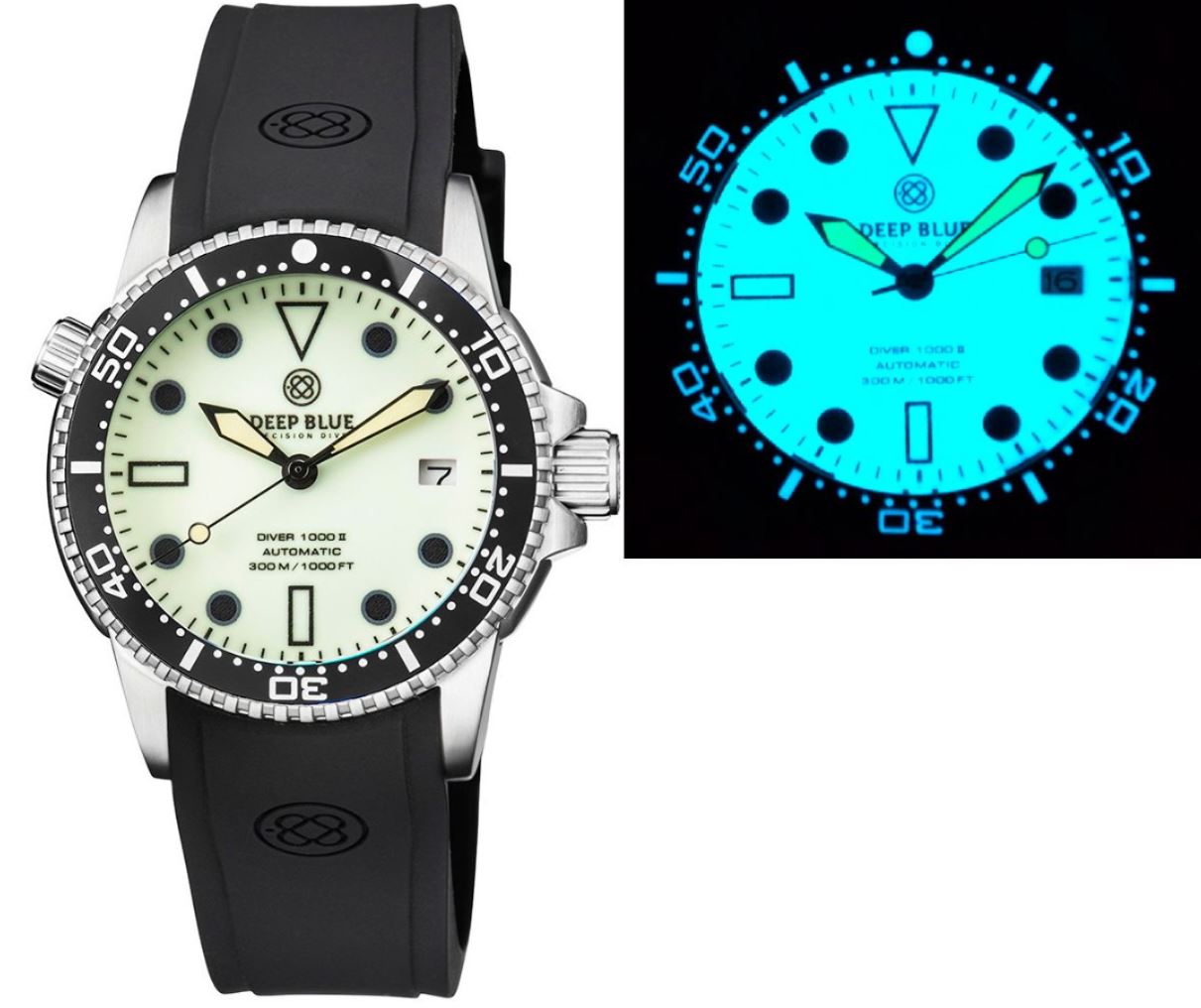Deep Blue Diver 1000 II Yellow Full Lume