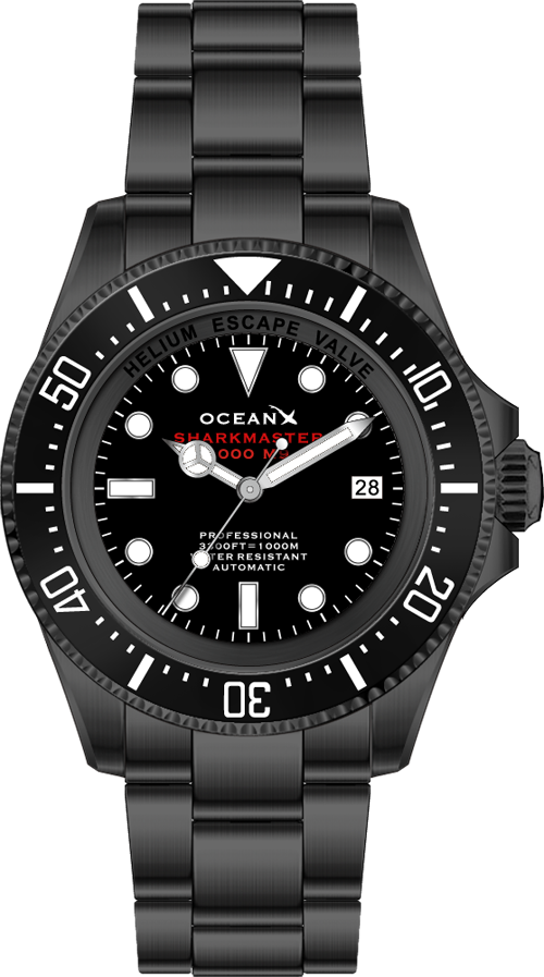 OceanX Sharkmaster 1000 M9 Black-Black IP Automatic