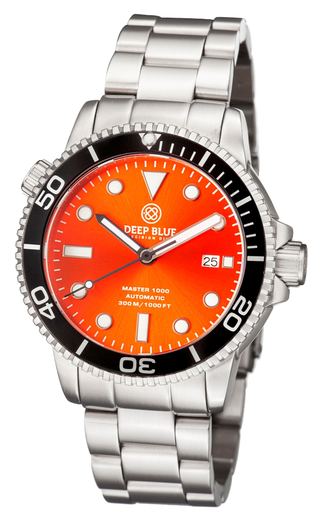 Deep Blue Master 1000 Orange-Black Steel