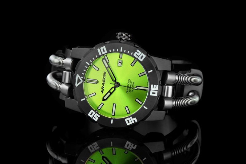 ARAGON Hydraumatic G9 NH35 Automatic Lime 44mm
