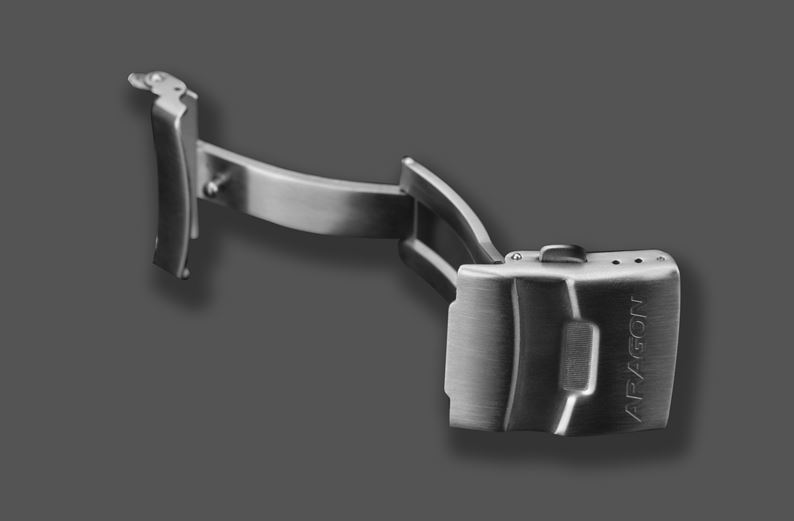 ARAGON Schmetterlingsschließe 22 mm / 24 mm – Edelstahl, Classic Design