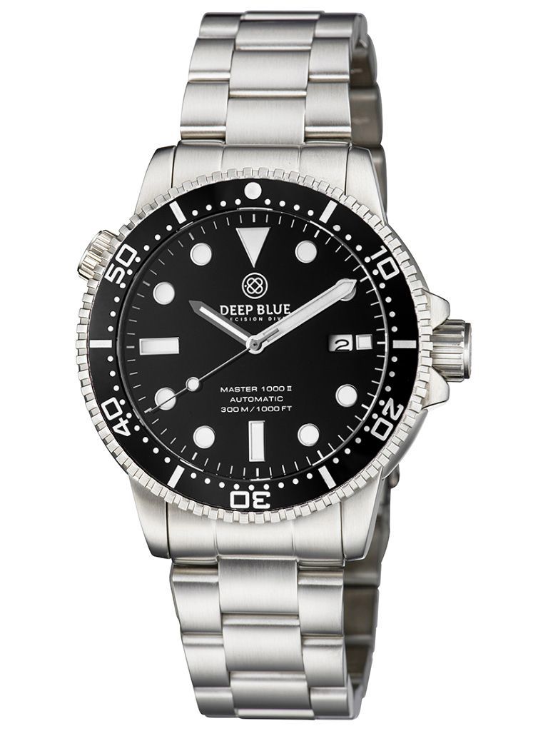 Deep Blue Master 1000 II Black-Black-Black Steel