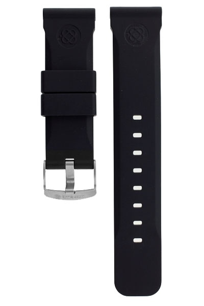 Deep Blue Gummiarmband Italian Flat Diver 22 mm / 24 mm