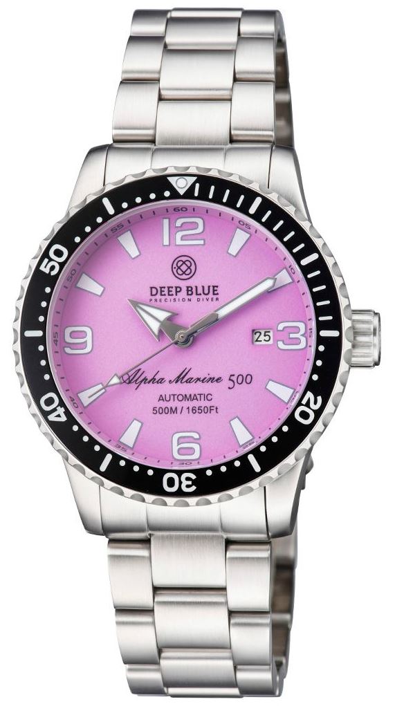 Deep Blue Pro Alpha Marine 500m 44mm Lila Full Lume