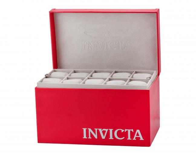 Invicta Large Uhrenbox für 20 Uhren Red