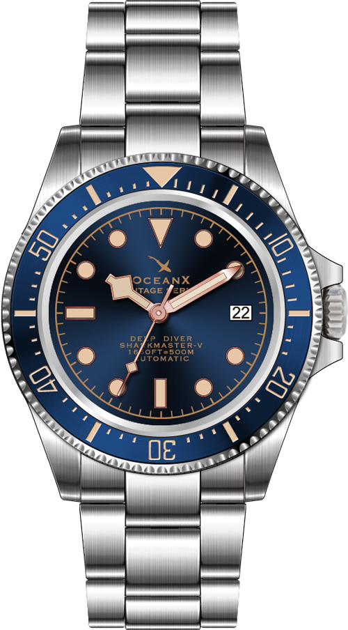 OceanX Sharkmaster V Blue II Automatic