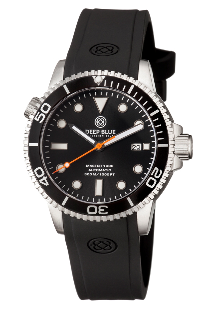 Deep Blue Master 1000 Black-Black-Orange