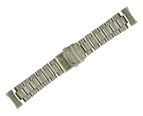 Deep Blue Oyster Edelstahl-Armband 22mm für Master 1000