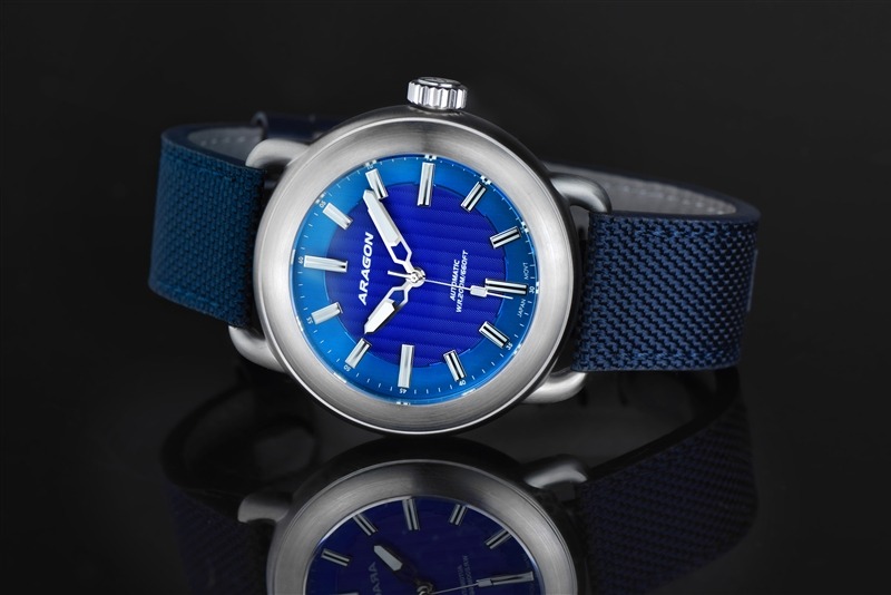 ARAGON Millipede EVO NH35 Automatic Blue 50mm Nylonarmband