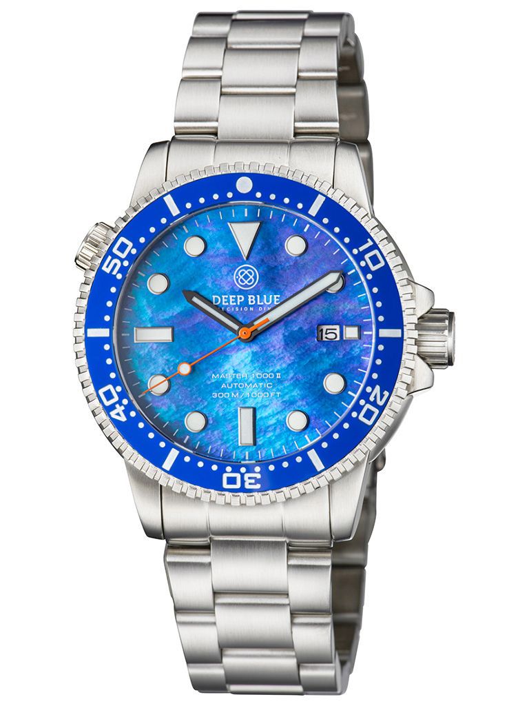 Deep Blue Master 1000 II Blue-Blue-MOP Steel