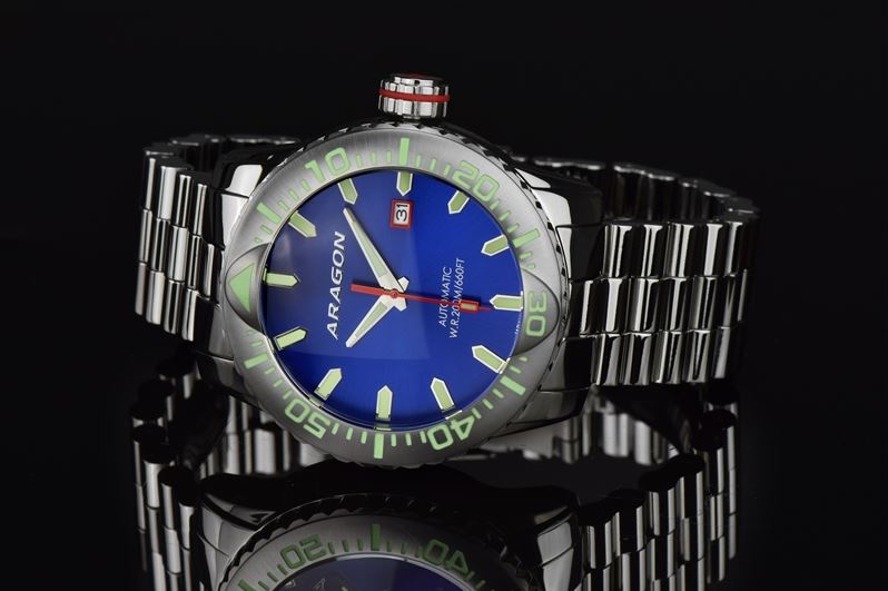 ARAGON Matador Blue 50mm Automatic Steel