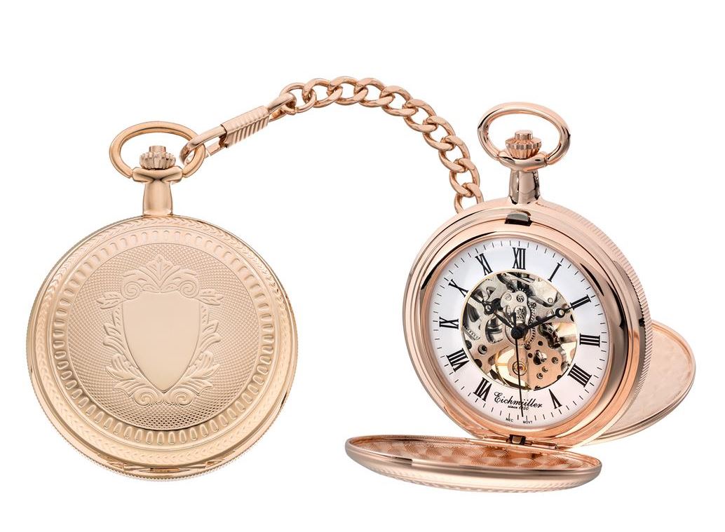 Eichmüller 8214 Rosengold Taschenuhr