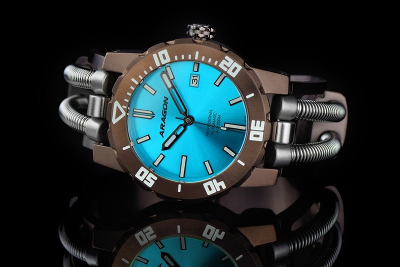 ARAGON Hydraumatic G9 NH35 Automatic Aqua Braun 50mm