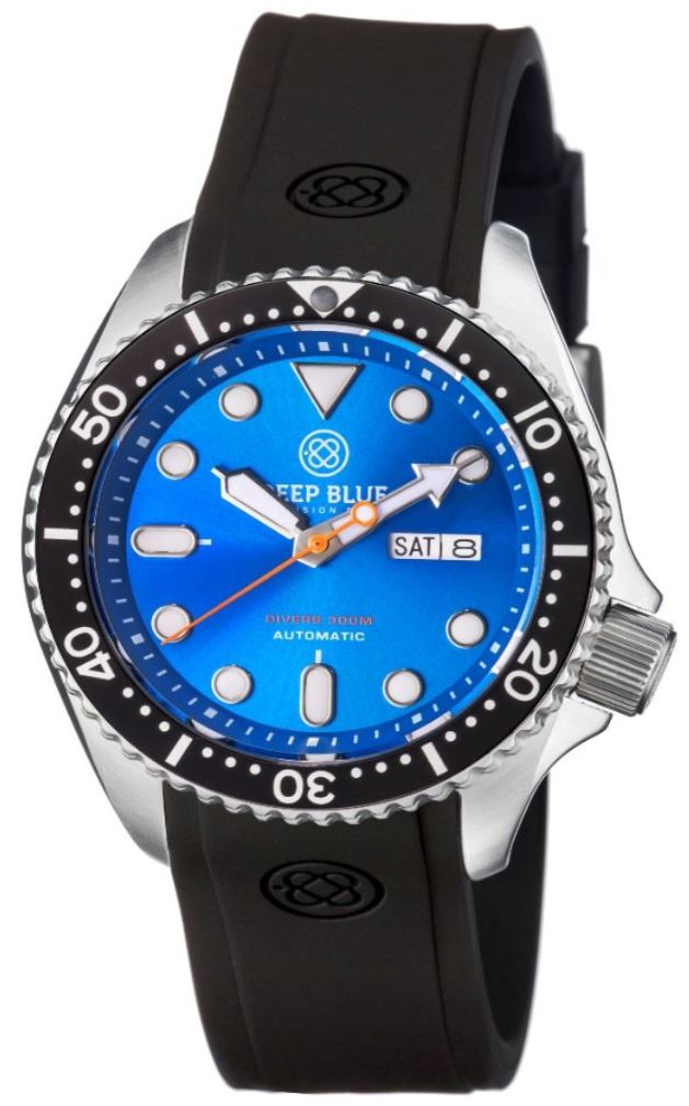 Deep Blue Military Diver 300 Automatic Light Blue-Black