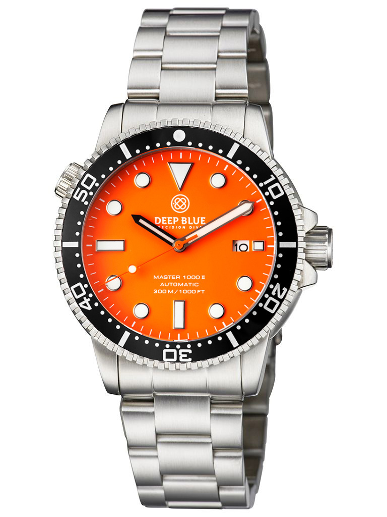 Deep Blue Master 1000 II Orange-Orange-Black Steel