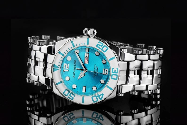 ARAGON Milipede 43mm Automatic Aqua