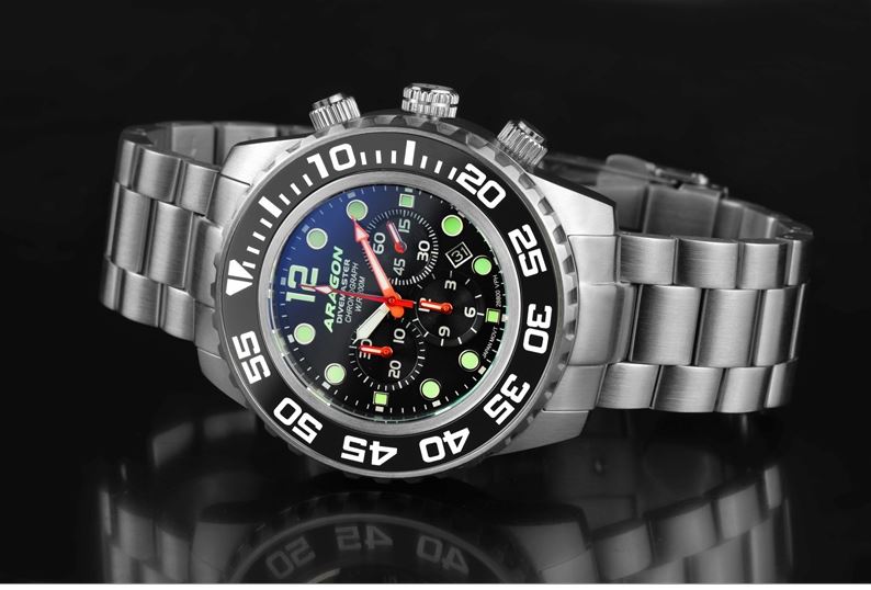ARAGON Divemaster IV 45mm Black Chrono NE88 Automatic Limited Edition