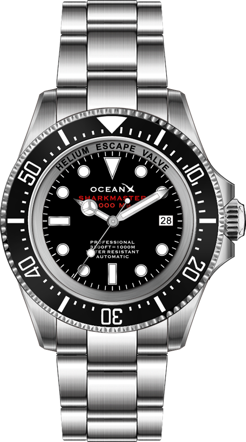 OceanX Sharkmaster 1000 M9 Black Automatic