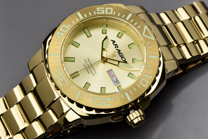 ARAGON Parma Automatic 48mm Gold