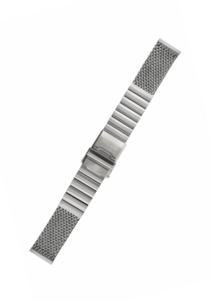 Deep Blue Mesh Star 22mm Vintage Edelstahlarmband
