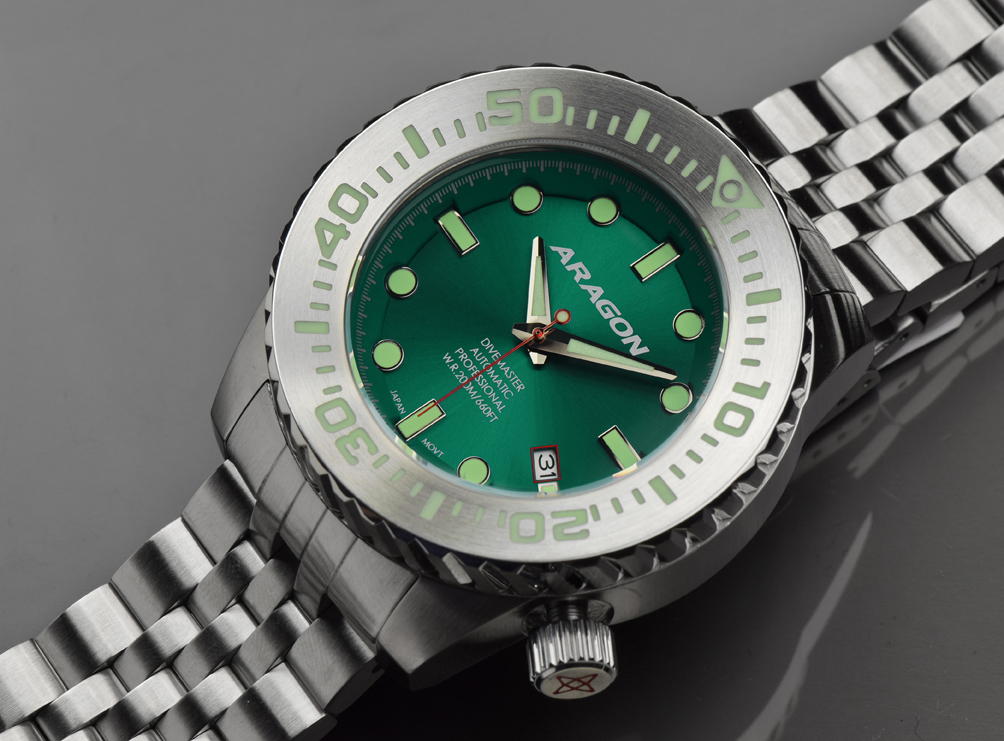 ARAGON Divemaster EVO 45 mm Automatic Green