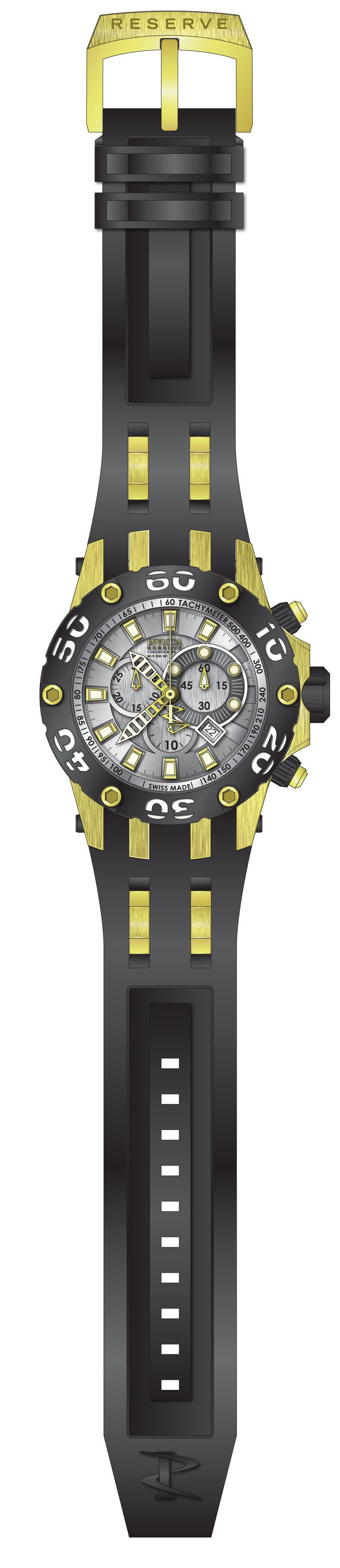 Invicta 0915 Reserve Gummiarmband