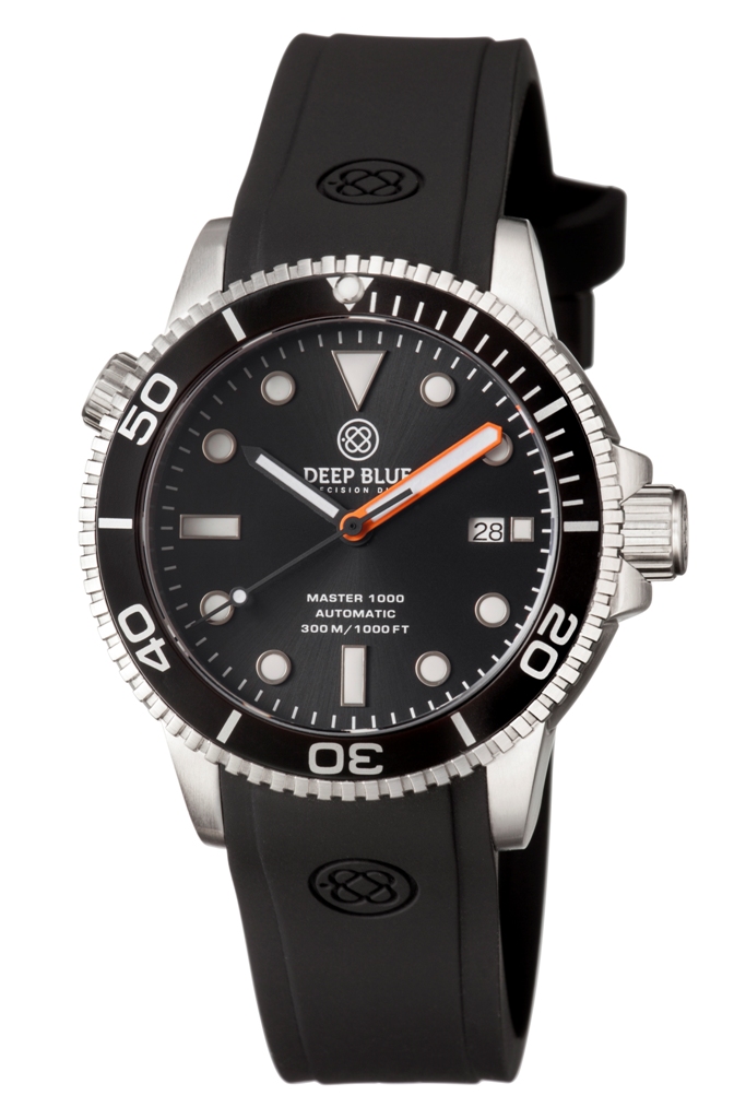 Deep Blue Master 1000 Black-Black-M-Orange